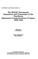 A subject and name index to the MAGIC documents