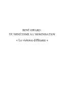 René Girard, du mimétisme à l'hominisation