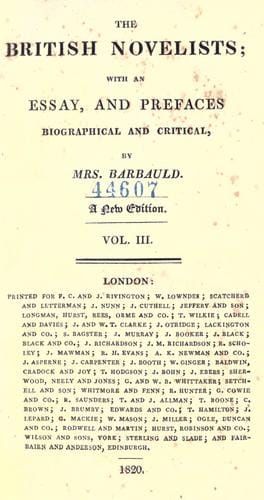 Clarissa; or, The history of a young lady: comprehending the most important concerns of private life; and particularly shewing the distresses that may attend the misconduct both of parents and children, in relation to marriage ..
