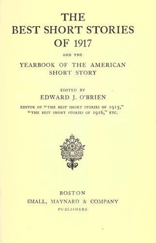 The Best Short Stories of 1917