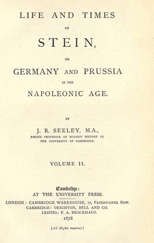 Life and times of Stein