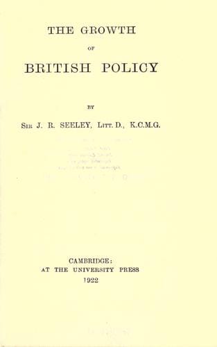 The growth of British policy