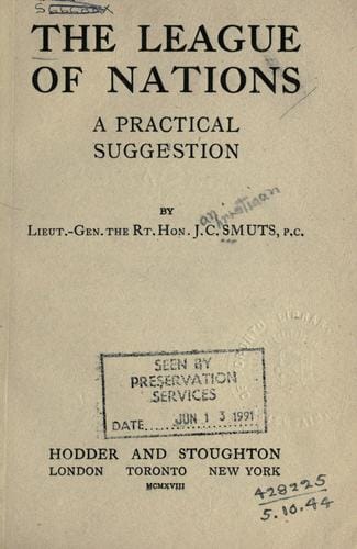 The league of nations