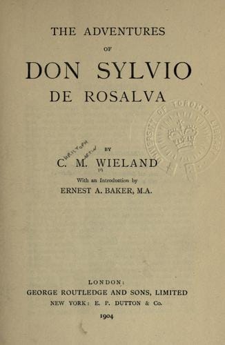 The adventures of Don Sylvio de Rosalva