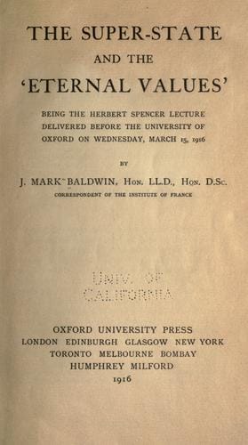 The super-state and the 'eternal values'