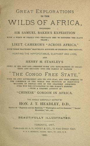 Great explorations in the wilds of Africa