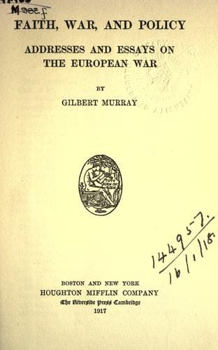 Faith, war, and policy