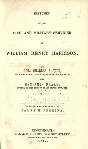 Sketches of the civil and military services of William Henry Harrison