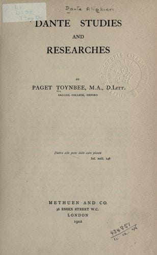 Dante studies and researches