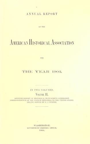 Correspondence of the French ministers to the United States, 1791-1797
