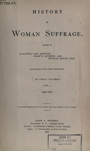 History of woman suffrage