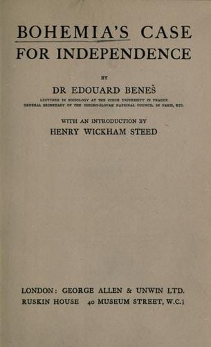 Bohemia's case for independence