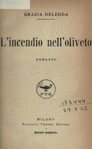 L'incendio nell'oliveto
