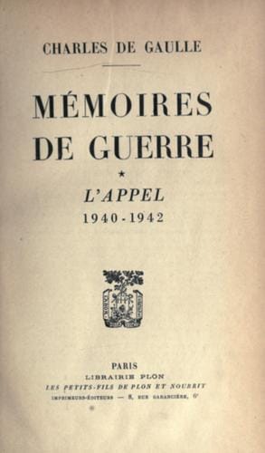 Meḿoires de guerre
