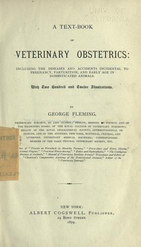 A text-book of veterinary obstetrics