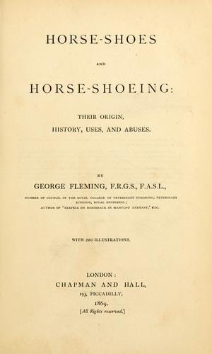 Horse-shoes and horse-shoeing