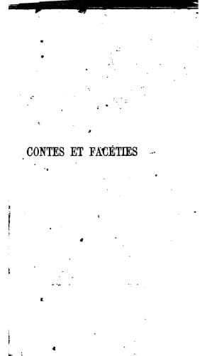 Contes et facéties