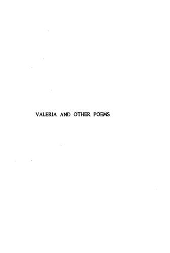 Valeria And Other Poems