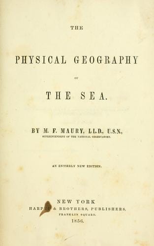 The physical geography of the sea