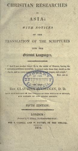 Christian researches in Asia