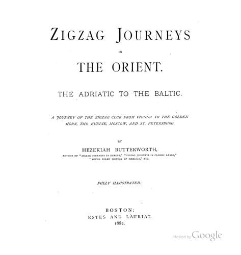 Zigzag journeys in the Orient