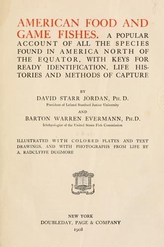 American food and game fishes