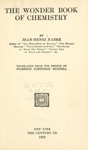 The wonder book of chemistry