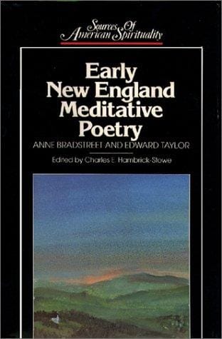 Early New England meditative poetry