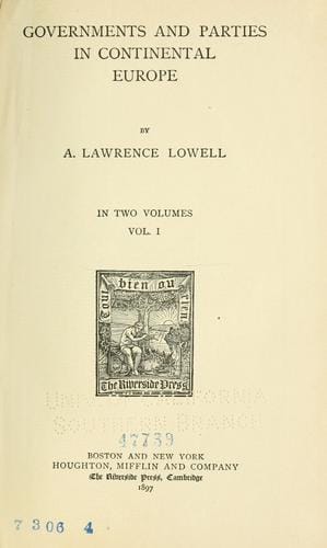 Governments and parties in continental Europe