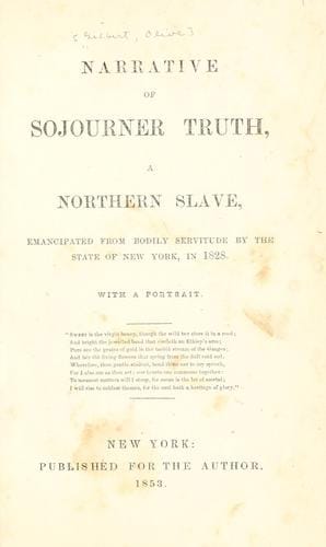 Narrative of Sojourner Truth, a northern slave