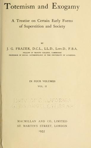 Totemism and exogamy