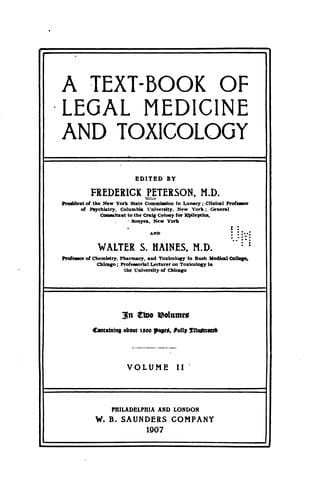 A text-book of legal medicine and toxicology
