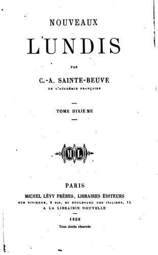 Nouveaux lundis