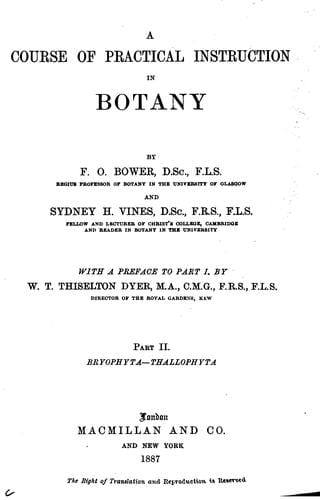 A Text-book of Botany for Secondary Schools