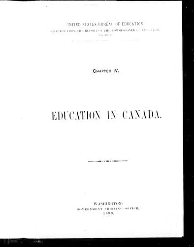Education in Canada