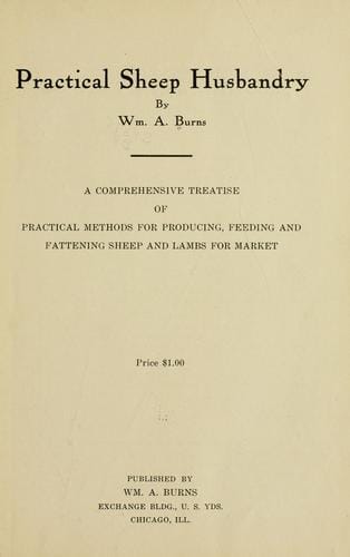 Practical sheep husbandry