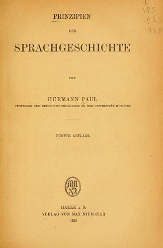 Prinzipien der Sprachgeschichte