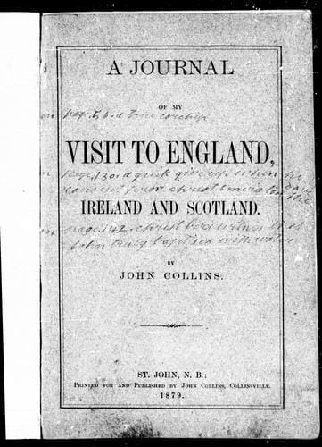 A journal of my visit to England, Ireland and Scotland