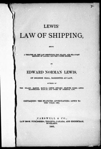 Lewis' law of shipping