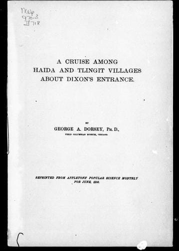 A cruise among Haida and Tlingit villages about Dixon's entrance