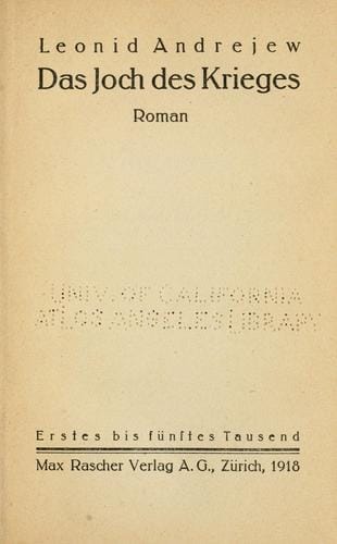 Das Joch des Krieges