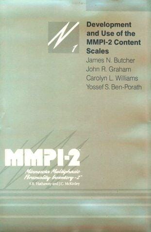 Development and use of the MMPI-2 content scales