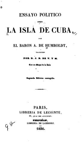 Ensayo politico sobre la isla de Cuba