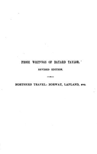 Northern Travel: Summer and Winter Pictures : Sweden, Denmark, and Lapland