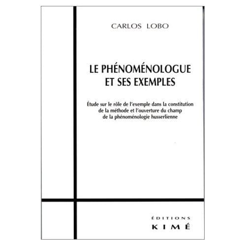 Le phénoménologue et ses exemples