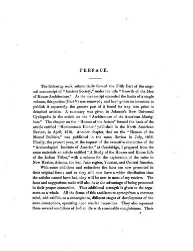 Houses and house-life of the American aborigines
