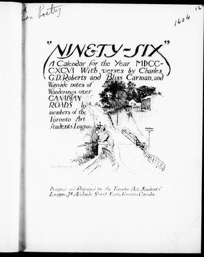 " Ninety-six", a calendar for the year MDCCCXCVI