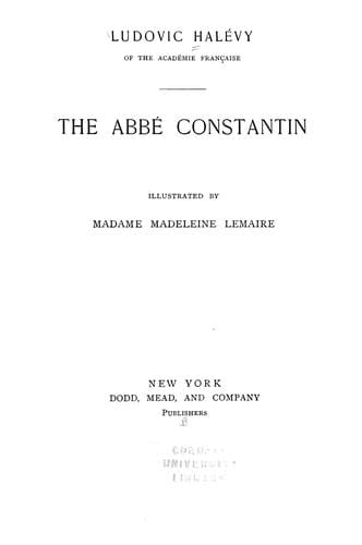 The Abbe Constantin
