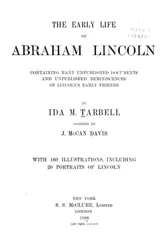 The early life of Abraham Lincoln