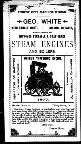 Geo. White, King Street West, London, Ont